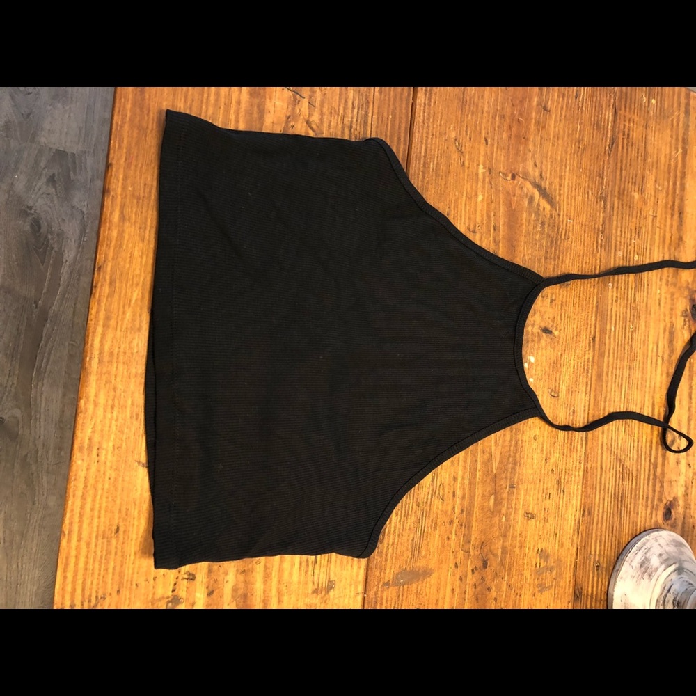 Black crop top